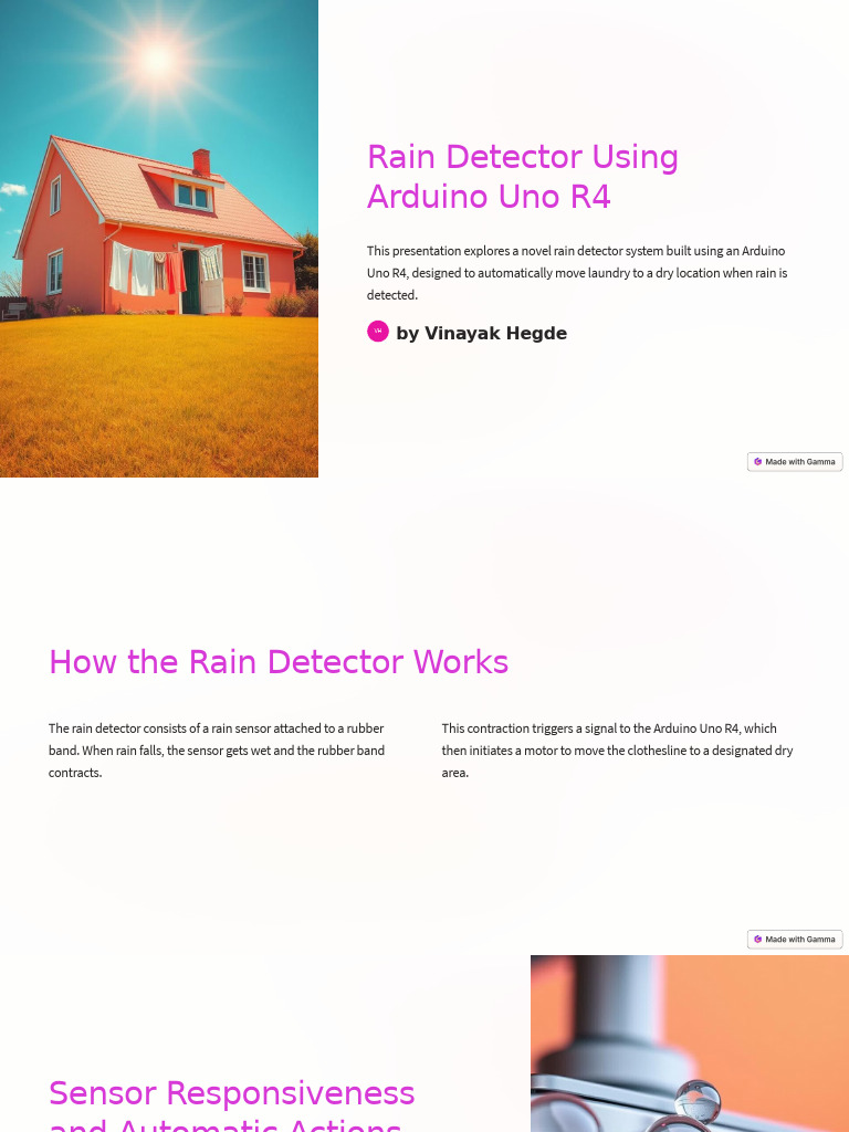 Arduino Rain Detection System | PDF