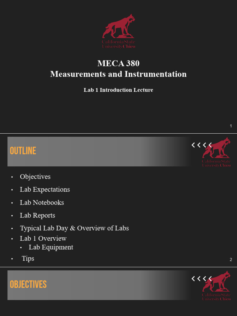 MECA 380 Lab 1: Equipment Overview | PDF | Amplitude | Computer Engineering