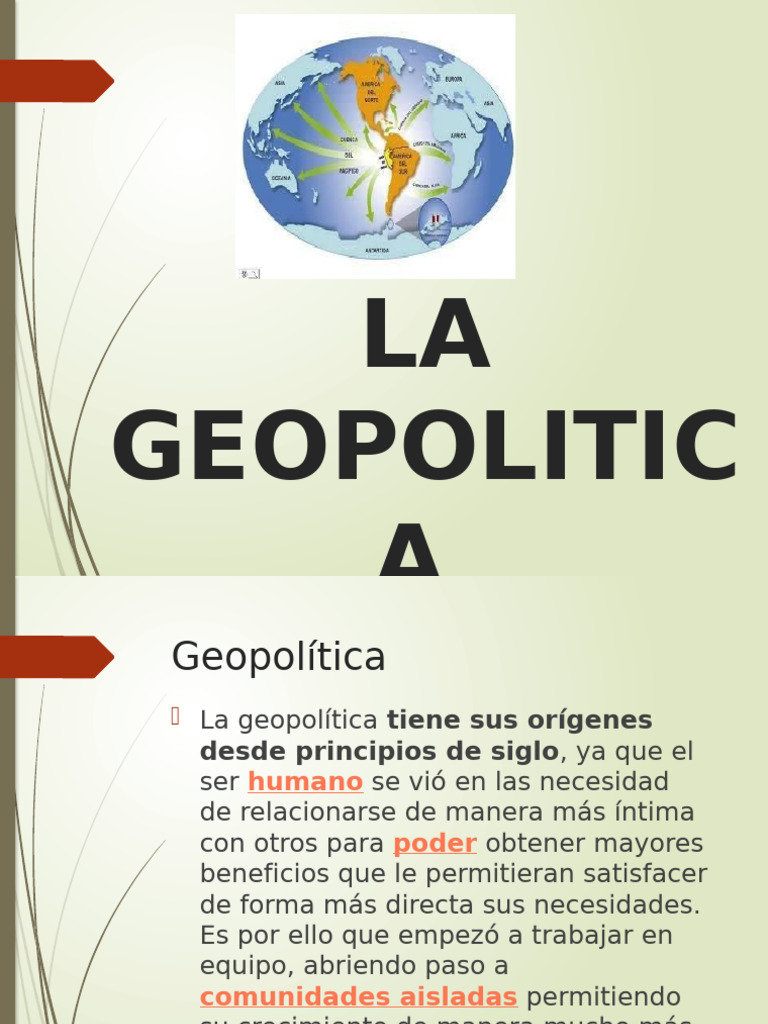 Introducción a la Geopolítica Moderna | PDF | Geopolítica | Estado ...