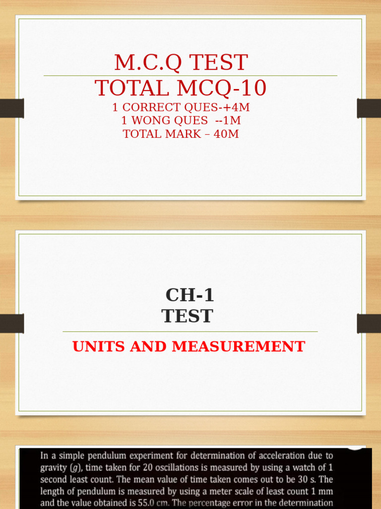 CH 1 (Pyq's) (Physics) | PDF