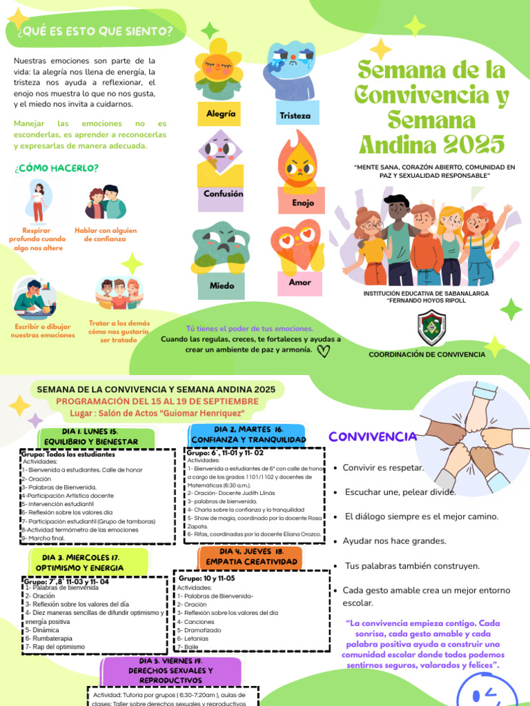 Semana de la Convivencia 2025 en Sabanalarga | PDF