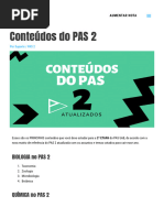 Conteúdos Essenciais do PAS 1 2025 | PDF | Química | Matemática