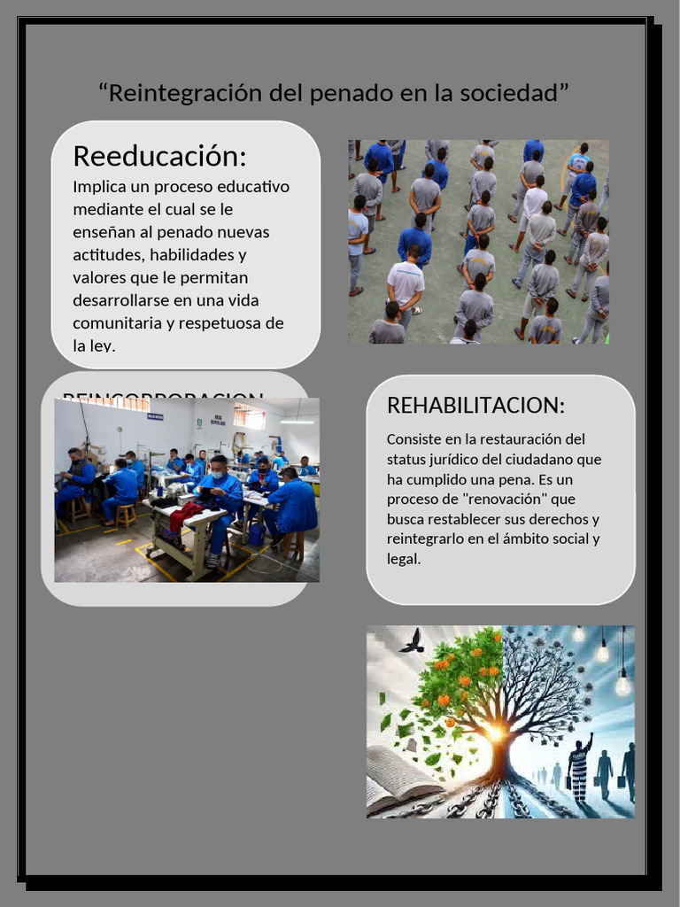 Reintegración Del Penado en La Sociedad | PDF