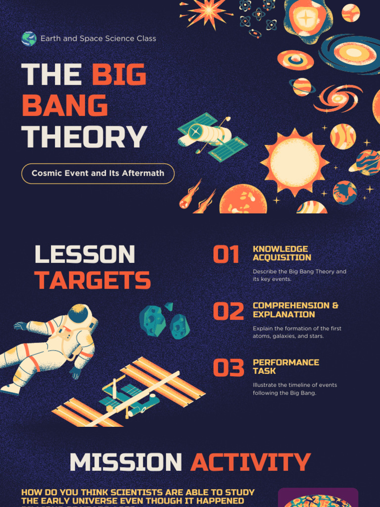 The Big Bang Theory NGSS Educational Presentation in Blue and Orange ...