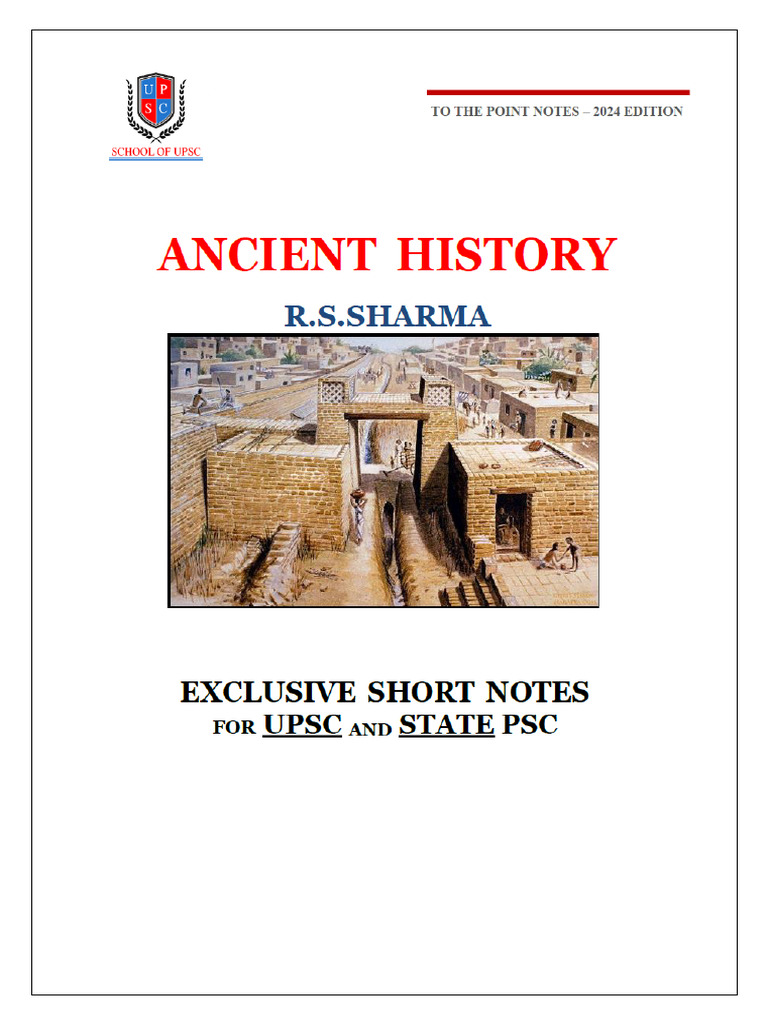 Ancient Indian History Short Notes | PDF | Upanishads | Vedas