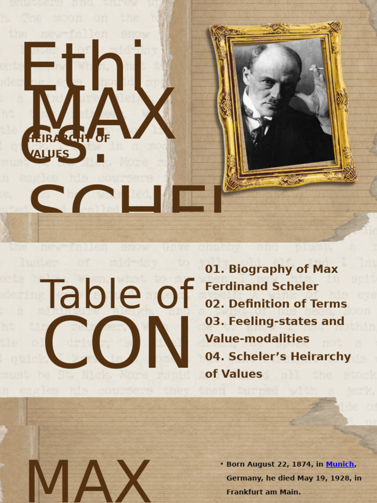 Max Scheler's Hierarchy of Values | PDF | Value (Ethics) | Beauty