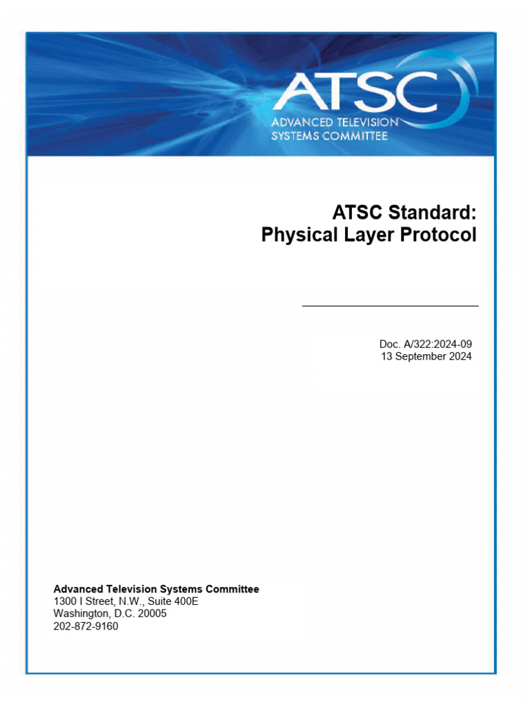 A322 2024 09 Physical Layer Protocol | PDF | Network Packet | Mimo