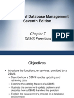 Concepts of Database Management Seventh Edition: DBMS Functions