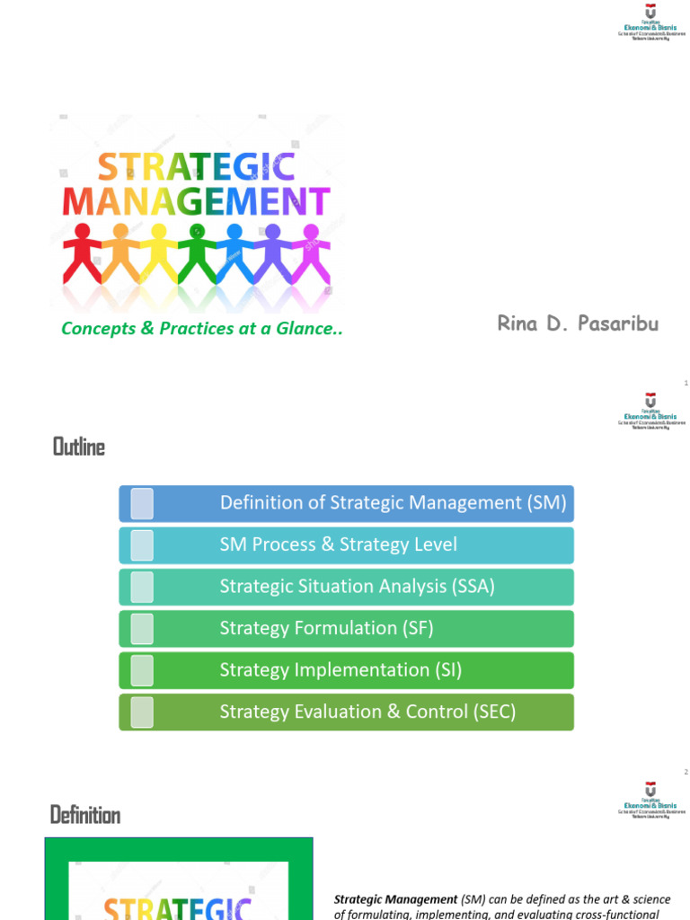 RDP Short Course - Strat Management, Concept Practice in A Glance | PDF ...