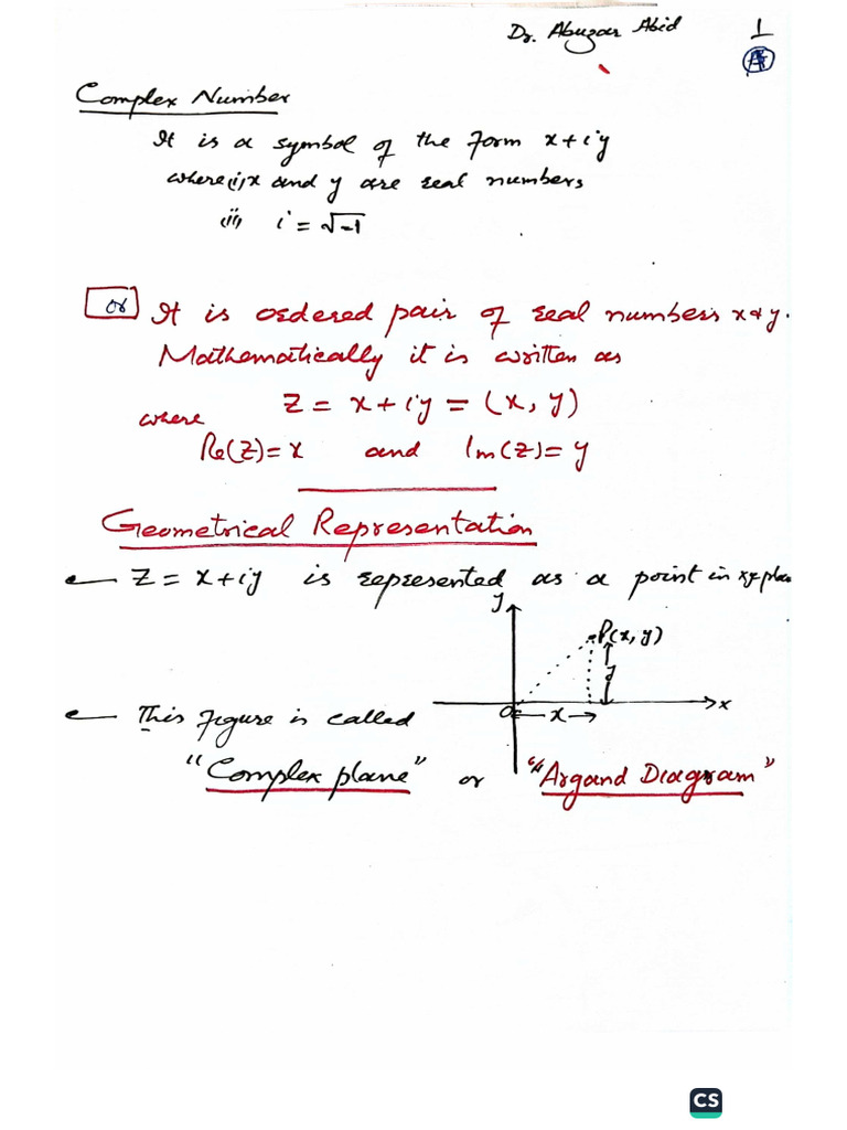 Az Notes Complex No | PDF