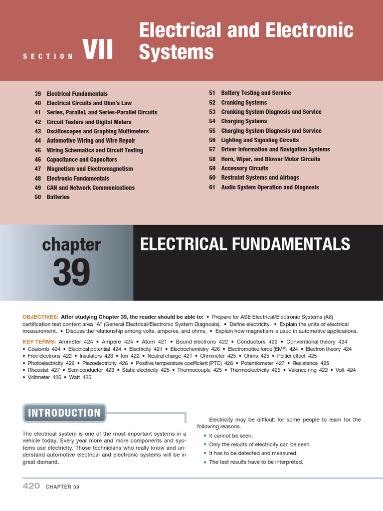1.electrical Fundamentals | PDF | Atoms | Resistor