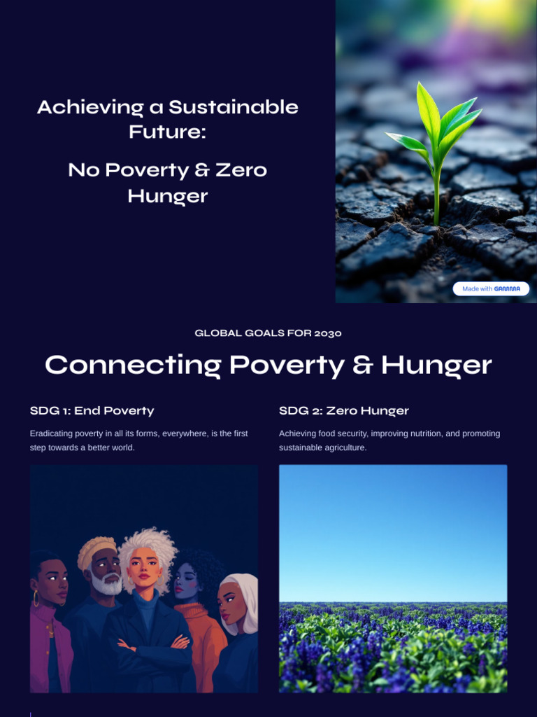Achieving A Sustainable Future | PDF | Poverty | Poverty & Homelessness