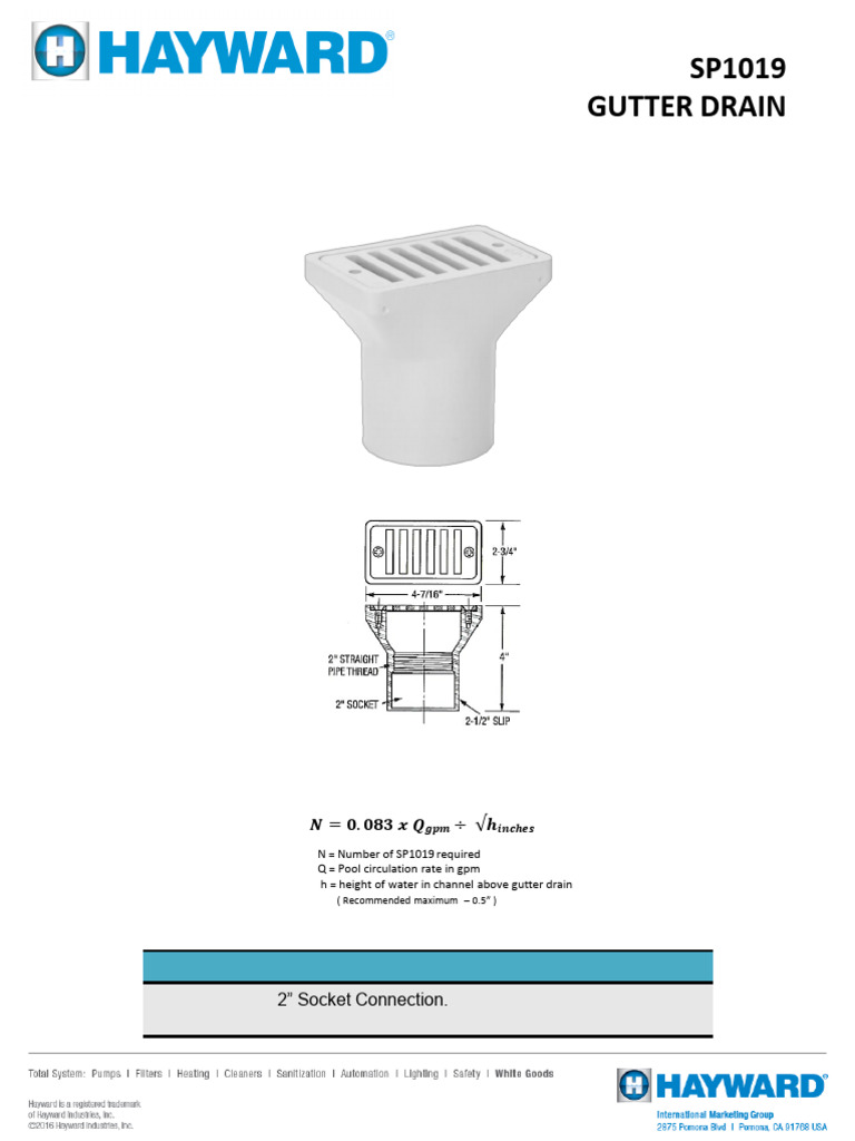 Sp Gutter Drain | PDF