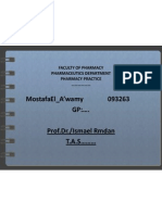 Mostafael - A'Wamy 093263 GP: . Rmdan Ismael ./ Prof - DR T.A.S
