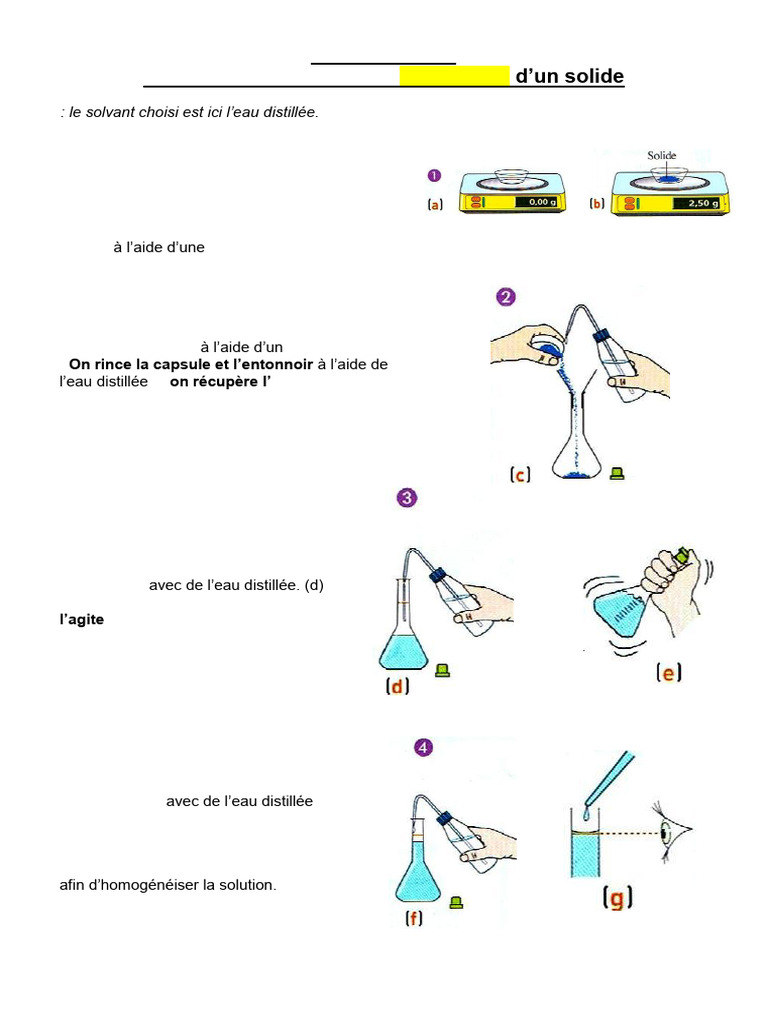 Protocole de dissolution et dilution PDF — free download