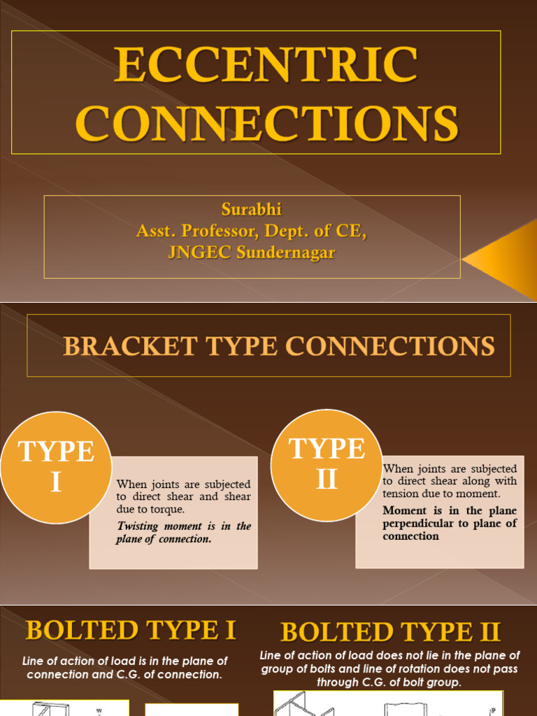 P6 Eccentric Connections | PDF | Stress (Mechanics) | Bending