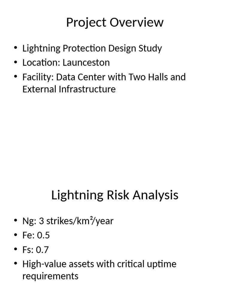 Lightning Protection Design for Data Center | PDF