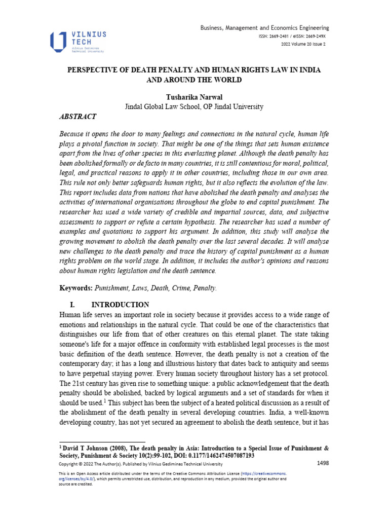 Death Penalty and Human Rights Analysis | PDF | Capital Punishment | Crimes