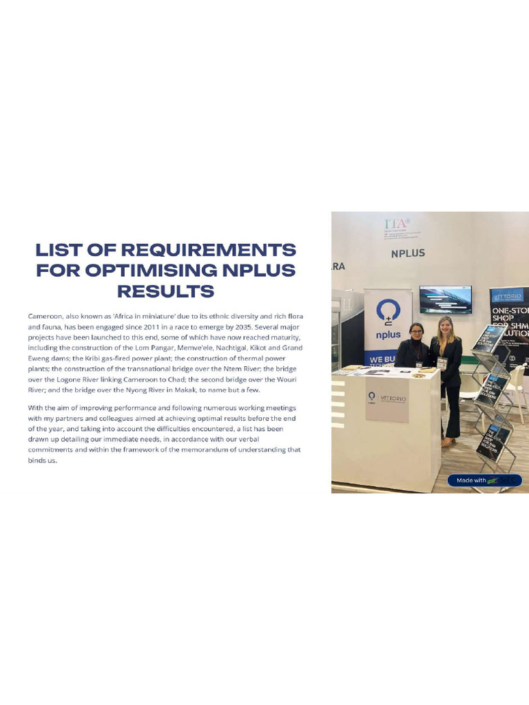 List of Requirements For Optimising Nplus Results Page 1 | PDF