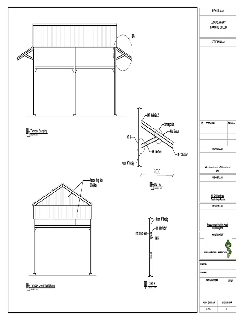 Atap Canopy Loading Sheed-1 | PDF