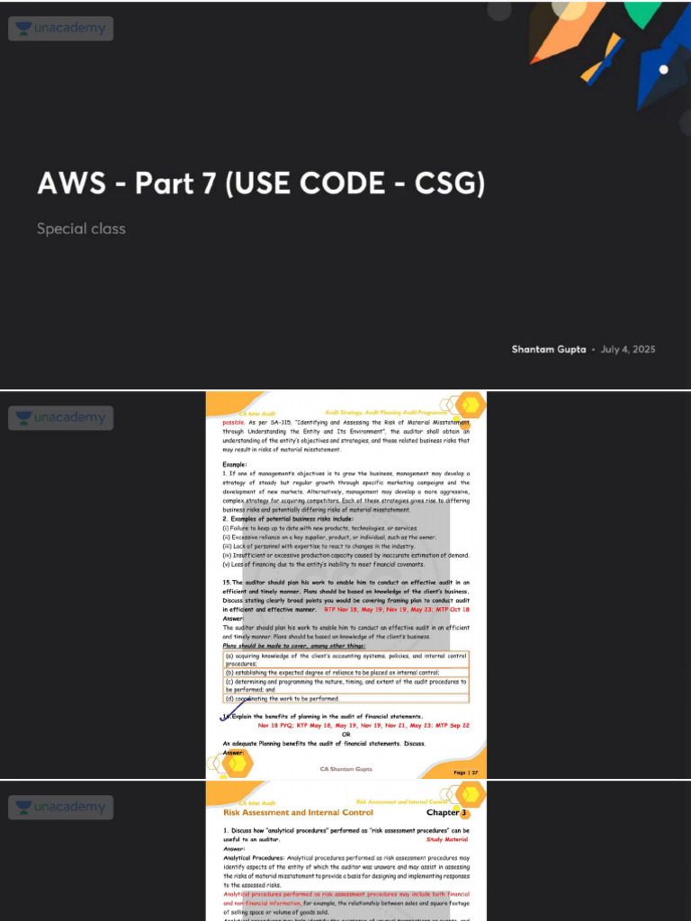 Aws Part 7 Use Code CSG No Anno | PDF