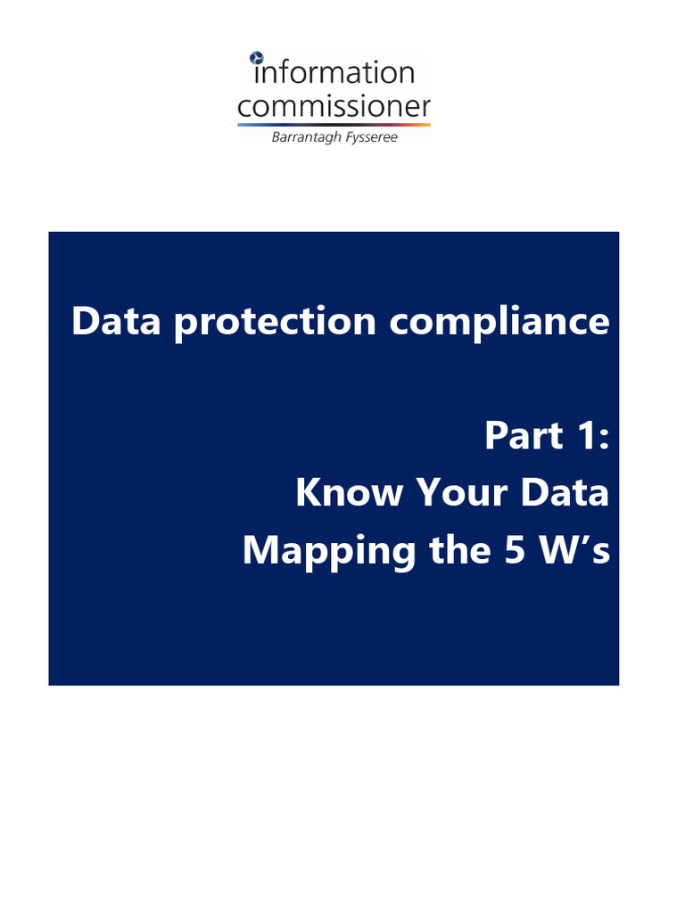 Data Mapping for GDPR Compliance | PDF | Regulatory Compliance ...