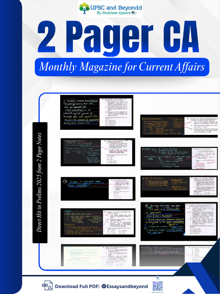 Current Affairs Monthly Magazine 2025 | PDF