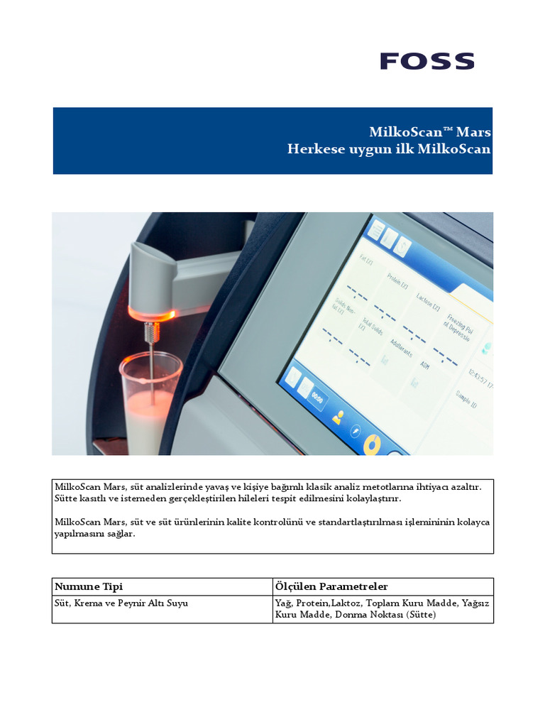 Foss-Milkoscan Mars | PDF