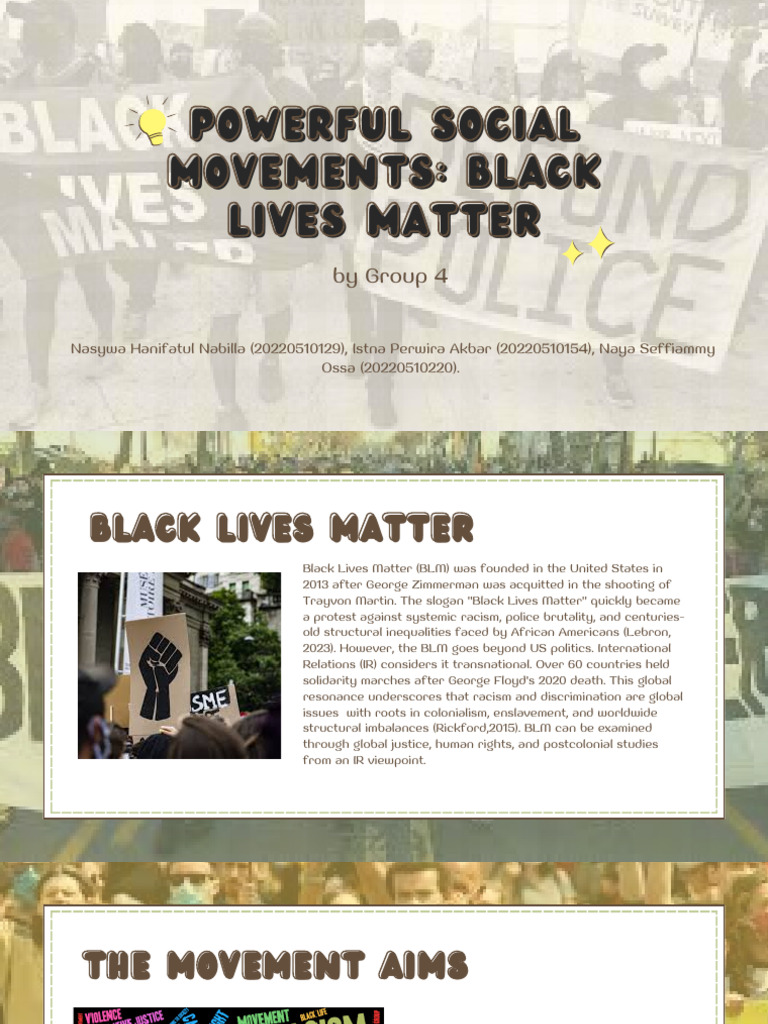 Understanding the Black Lives Matter Movement | PDF