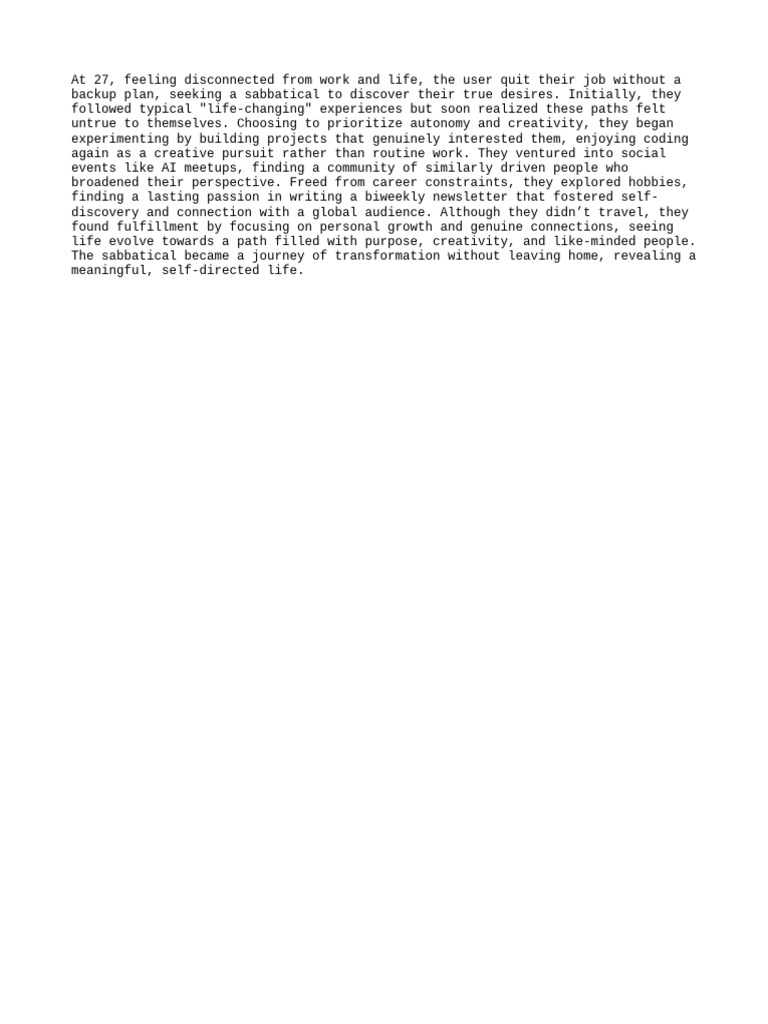 Transformative Sabbatical Journey | PDF