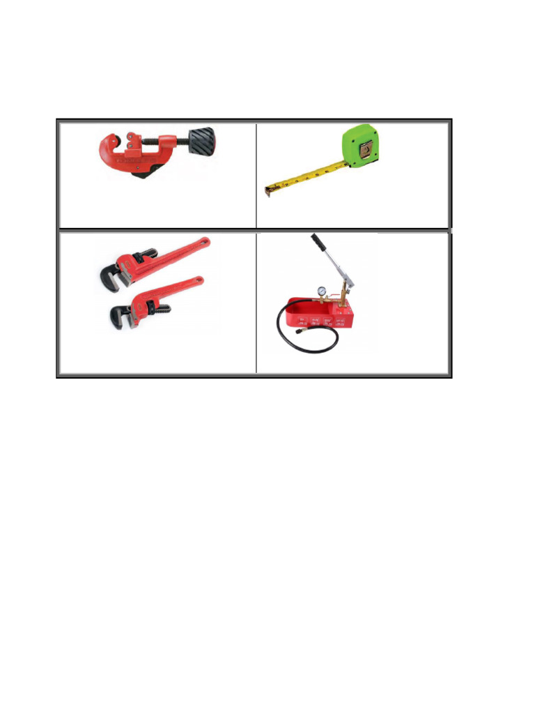 Essential Plumbing Tools and Equipment | PDF | Pipe (Fluid Conveyance ...