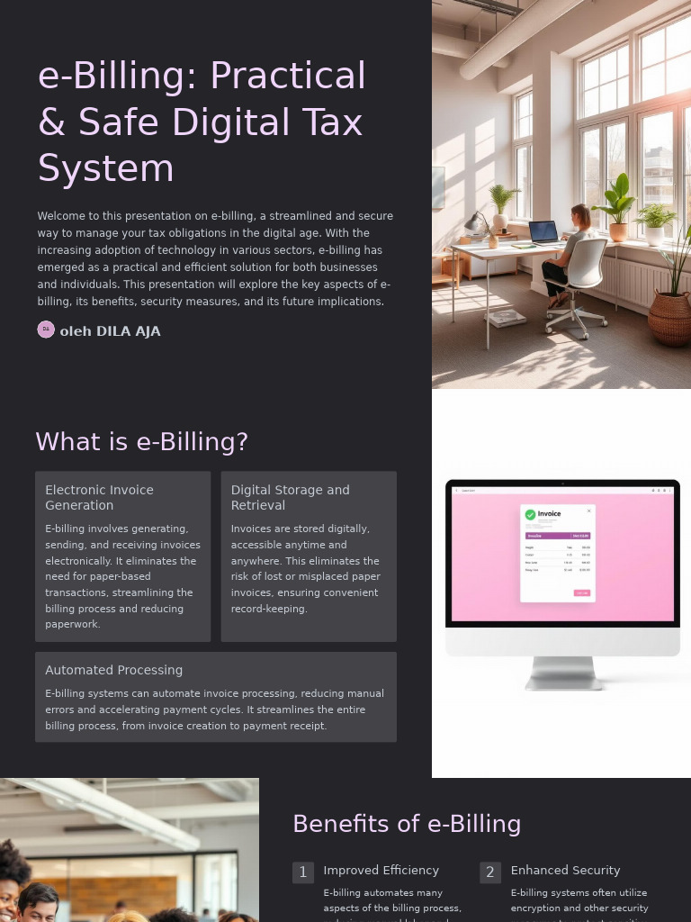 e-Billing: Secure Digital Tax Solutions | PDF | Computer Security ...