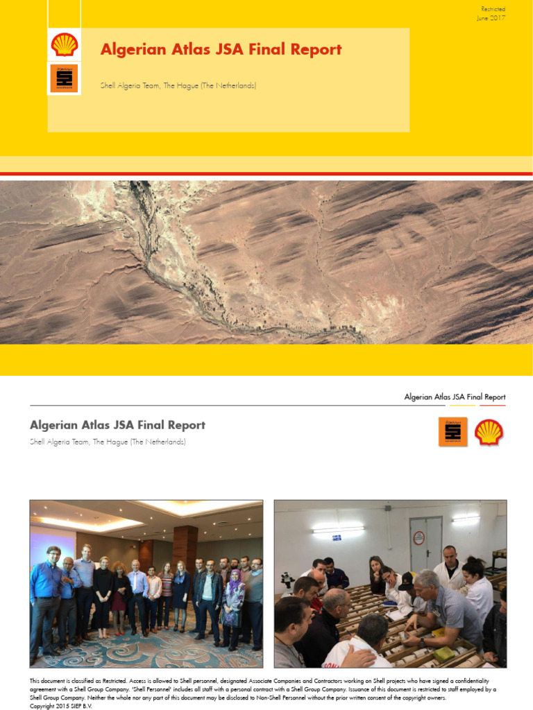 Algerian Atlas JSA Hydrocarbon Study Report | PDF | Petroleum Reservoir ...