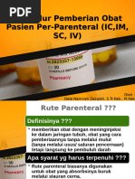 Teknik Injeksi: SC, IM, IC, IV | PDF