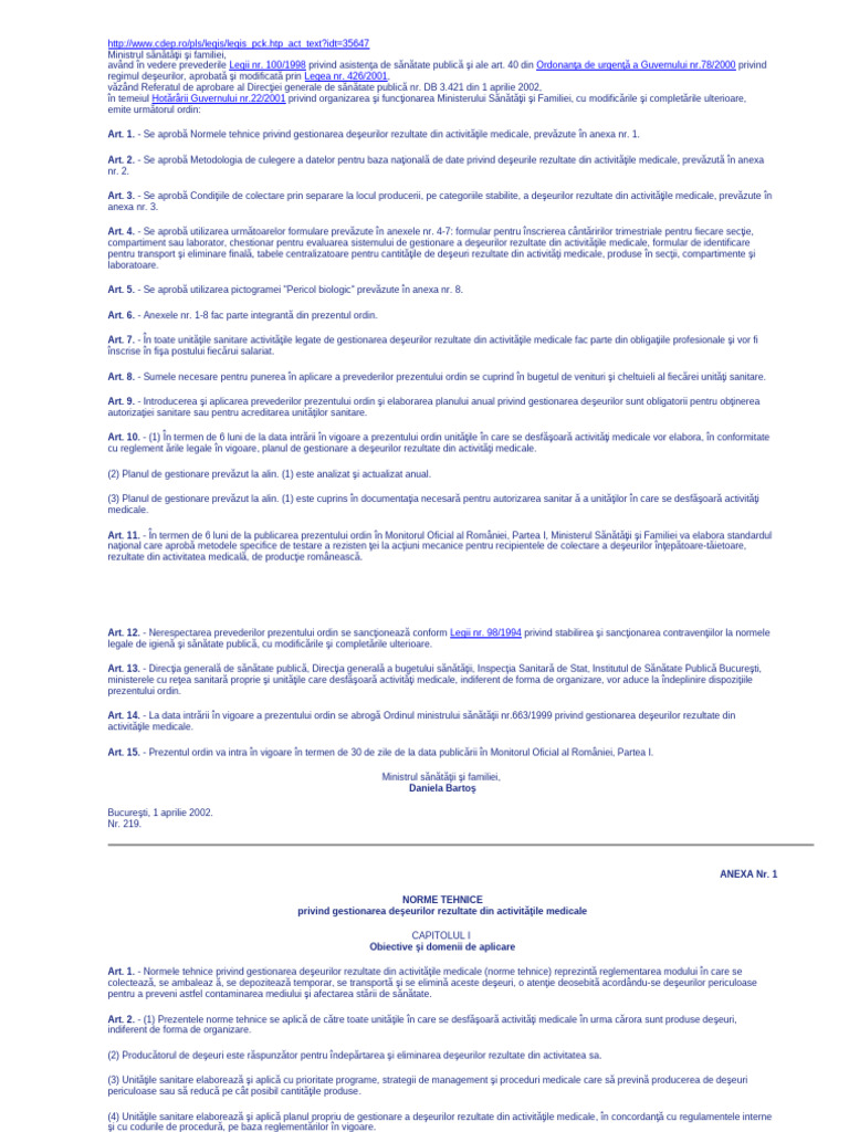 Oms 219 - 2002 | PDF