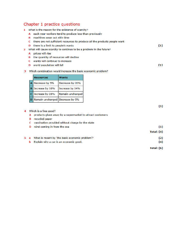 Practice Questions | PDF