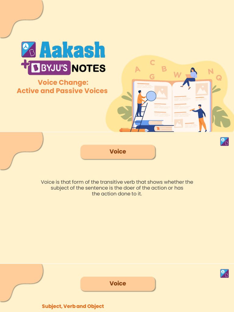 Understanding Voice in English Grammar | PDF | Verb | Perfect (Grammar)