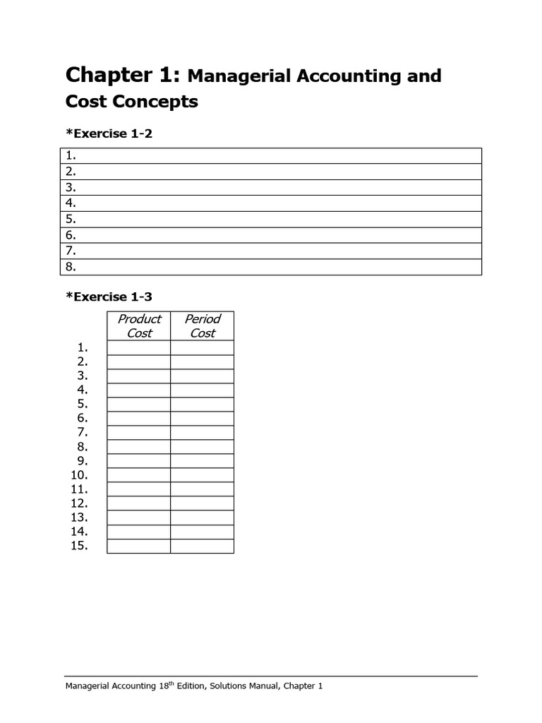 Chapter 01 Working Papers | PDF | Accounting | Financial Accounting