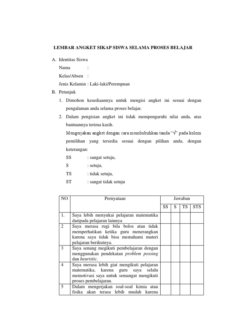 Ide 31+ Skala PENGUKURAN MOTIVASI BELAJAR