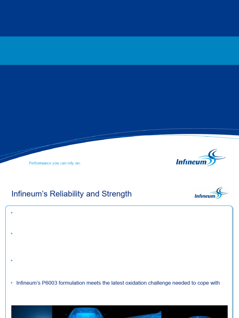 Infineum P6003: High Performance Mid SAPS | PDF | Motor Oil