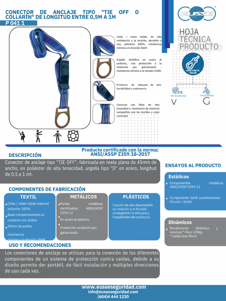 Tie Off Kit Ficha T | PDF