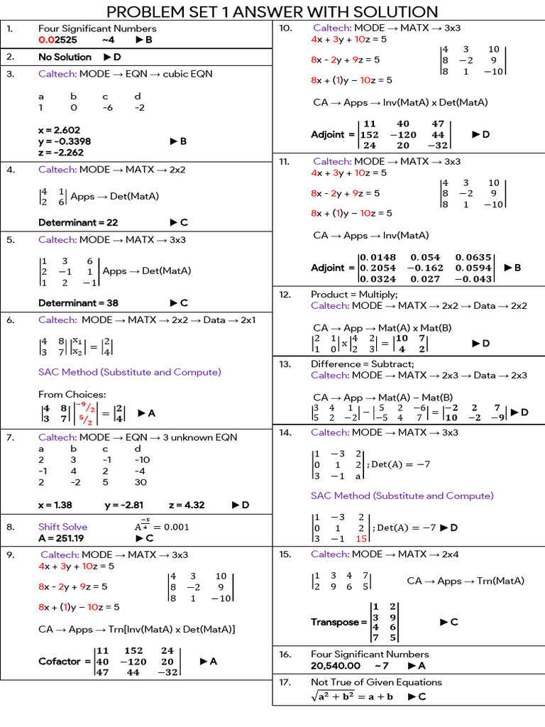 D1 Probset Revalida Review | PDF | Algebra | Chess