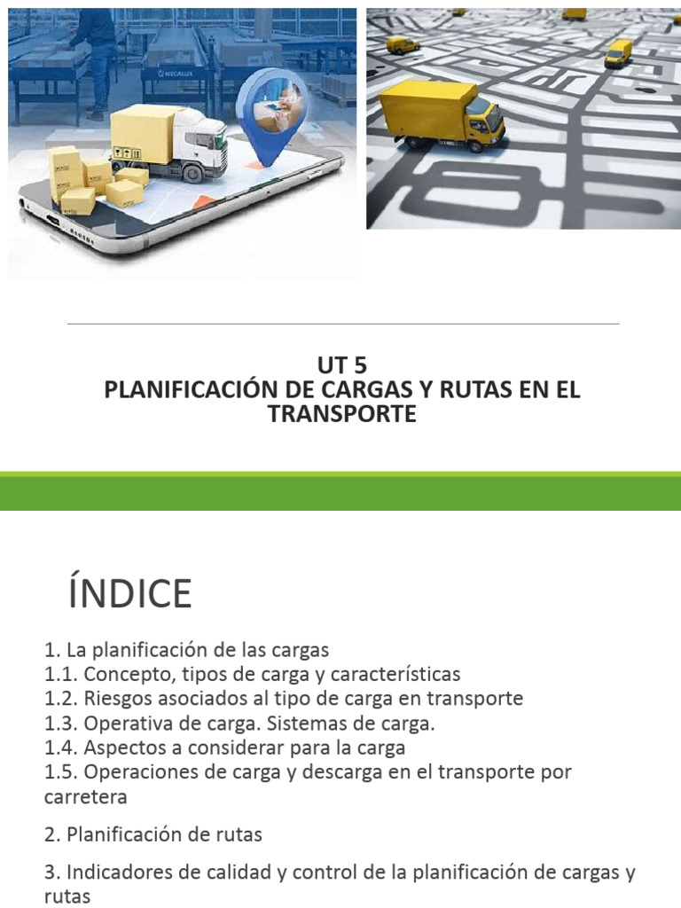 Planificación de Cargas y Rutas en Transporte | PDF | Transporte