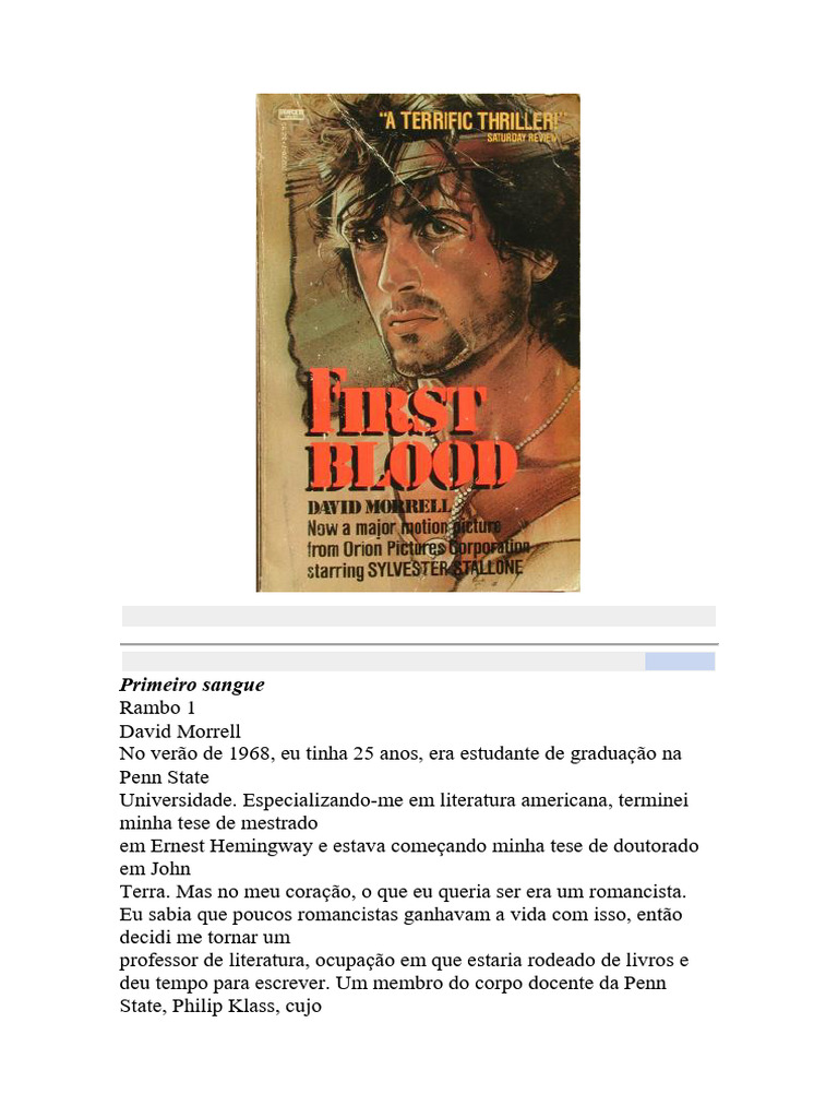 A Criação de Rambo: Um Romance Impactante | PDF | Guerra do Vietnã ...