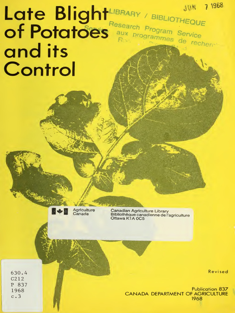 Late Blight of Potatoes: Control Methods | PDF | Potato