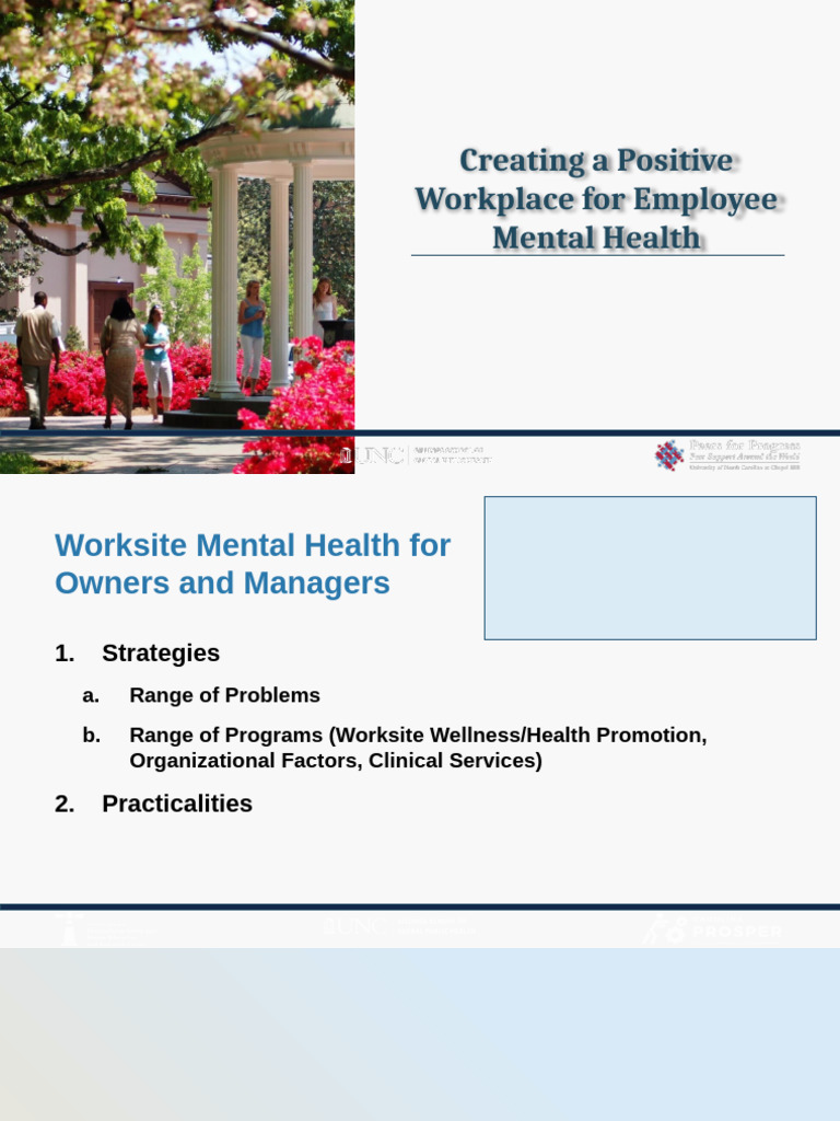 Enhancing Employee Mental Health at Work | PDF | Mental Health | Mental ...
