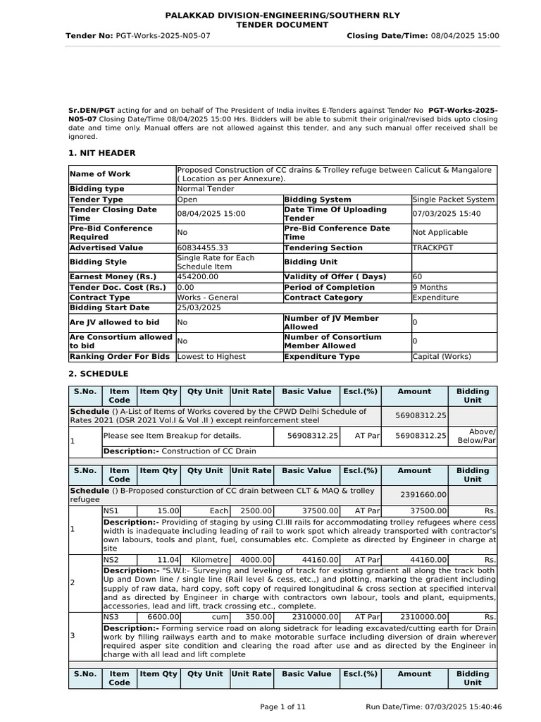 drains - SR | PDF | Subcontractor | Partnership