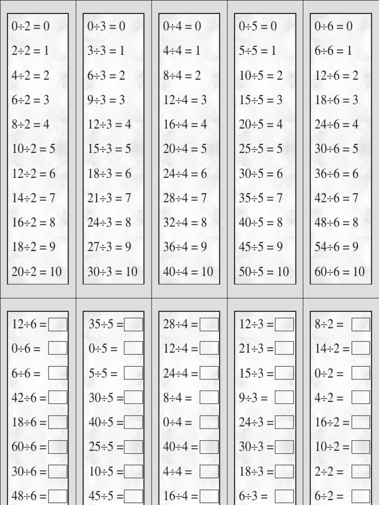 Quick Math Card | PDF