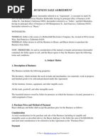 Download Business Sale Agreement by RocketLawyer SN91892635 doc pdf