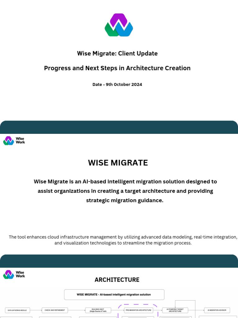 Wise Migrate: Client Architecture Update | PDF | Artificial ...